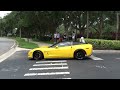 CRAZY ACCELERATIONS | Lake Mary Cars & Coffee | July 2023 | (Cops) Exits/Pullouts