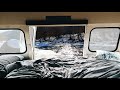 ENERGY HEALING AMBIENCE: Beautiful early winter morning view from your cozy camper van...