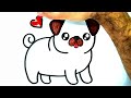 HOW TO DRAW A DOG - HOW TO DRAW A PUG