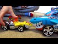 Hot Wheels Shark Pretend Play with Cars // Машинки Акулы и их ФОКУСЫ!
