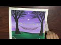 Easy Beginner Painting Lesson | LOVE DOVE  | ACRYLIC PAINTING