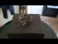 GEORGE & DRAGON SILVER RING RESTORED TO ORIGINAL STATE