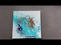 Pear cloud over flip cup technique - Fluid Art Tutorial / Acryl Pouring