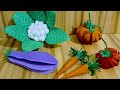 Diy paper vegetable/3D paper vegetable/Athkam nirmana/How to make paper vegetable/paper craft/diy