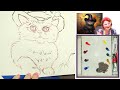 How to paint a Witches Cat 🌟🎨 How to paint acrylics for beginners: Paint Night at Home Halloween