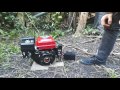 Eberth 6.5hp honda clone petrol engine unboxing and starting overview with sound