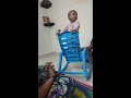 Playing with chair