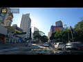 Dirigindo até a Av. Paulista, que estava fechada para pedestres e depois caminhando a pé.