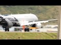 Air nz A320 landing in Wellington