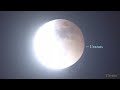 皆既月食中の天王星食　Total lunar eclipse and Uranus eclipse on November 8, 2022