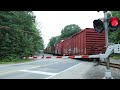 Big CSX M427 (600 axles long) at Ocean Park, Old Orchard Beach, ME on 8/7/23