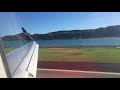 A320 Landing in Wellington with amazing reverse thrust