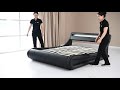 34600 - Gas Lift Ottoman Bed Frame with LED Assembly