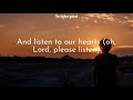 Casting Crowns - Listen To Our Hearts (Lyrics)