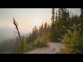 4K Hazy Day in Mt. Rainier NP - Hiking the Reflection Lake Trail - Mountain Scenery + Nature Sounds