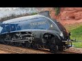 Epic Train Journey: Sir Nigel Gresley's Majestic Arrival at Dawlish - English Riviera Express