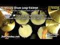 20 Minute Backing Track - Slow Rock Drum Beat 60 BPM