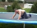 fat ass on trampoline