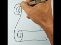 How to draw Paper Scroll #shorts