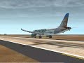RFS Frontier Airbus A320 Awesome Landing at orly Airport paris