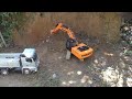 RC construction mountain road  building