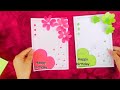 simple greeting card /happy birthday gift card /white paper card ideas #craft