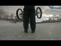 no weld adaptive full suspension reverse e trike taking multiple ice drops