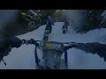 Snowbiking till chain falls off