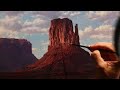 5 Steps to becoming a BETTER ARTIST + How to GLAZE COLOUR into your LANDSCAPES! Monument Valley USA