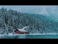 Light Snowfall Sounds to Calm your Soul l Cozy Winter Cabin l Sleep/Study/Relax