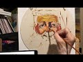 Painting Santa in oils