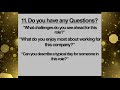 Interview Questions And Answers | How to Ace An Interview