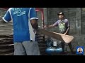 Proses pembuatan plywood lokal part 9 | Press panas plywood di mesin hotpress