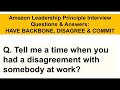 AMAZON LEADERSHIP PRINCIPLES Interview Questions & Answers!