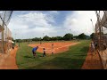 8U Baseball- Marcus Cianciolo(SS) hustle play #1- tag runner out at 3rd - UKLL All-Stars scrimmage