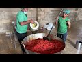 Gajar Ka Halwa Recipe | 200 KG Carrot Halwa Prepared in Mega Kitchen | Delicious Gajar Halwa Making