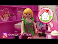 Playmobil Familie Hauser - Ein Zimmer eine Farbe - rot, grün oder pink? mit Anna und Lena