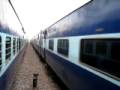 Crossing Chennai-Mumbai Superfast at some small station.