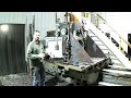 Machining A Big Part for the Mark Twain Zephyr Train - Heavy Milling on the Horizontal Boring Mill