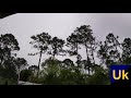 thunderstorm rain thunder lightning 400 miles from Hurricane Ida Port Saint Lucie Florida 8-27-2021