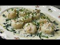 Scallops in Cream on Spinach with Jacques Pepin