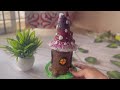 Let’s make DIY fairy house🧚‍♀️ | Fairy house with clay and plastic bottle|