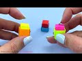 How to make MINI origami BUTTON TOY NO GLUE [origami pop it, origami fidget toy]