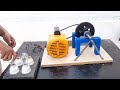 How To Make Flywheel Free Energy Generator With 2HP Motor Connect Spring Machine Complete Prosses