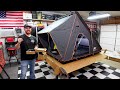 BEST & CHEAPEST Rooftop Tent EVER ! Truck Camper Build NEW Addition 2023