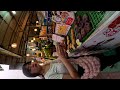 Hot girl selling food at night market in Luangprabang