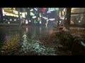 Sound Of Rain On The Deep Streets At Night | Rain Sounds for Sleeping 8 HOURS | Rain Sounds