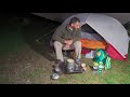CAMPING in RAIN with TENT and DOG - MSR hubba hubba NX 2