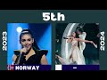 Eurovision 2024 vs 2023 - Battle By Place