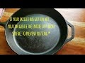 OPERATION MOMMY HACK #1:    HOW TO CLEAN A CAST IRON SKILLET-